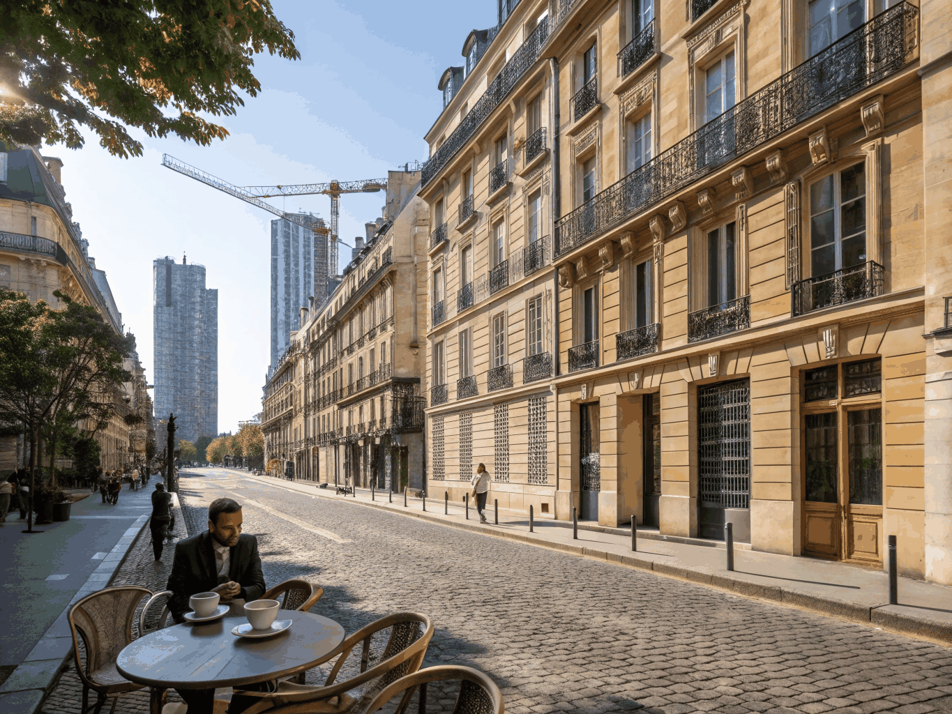 University boulevard and Parisian academic faculty