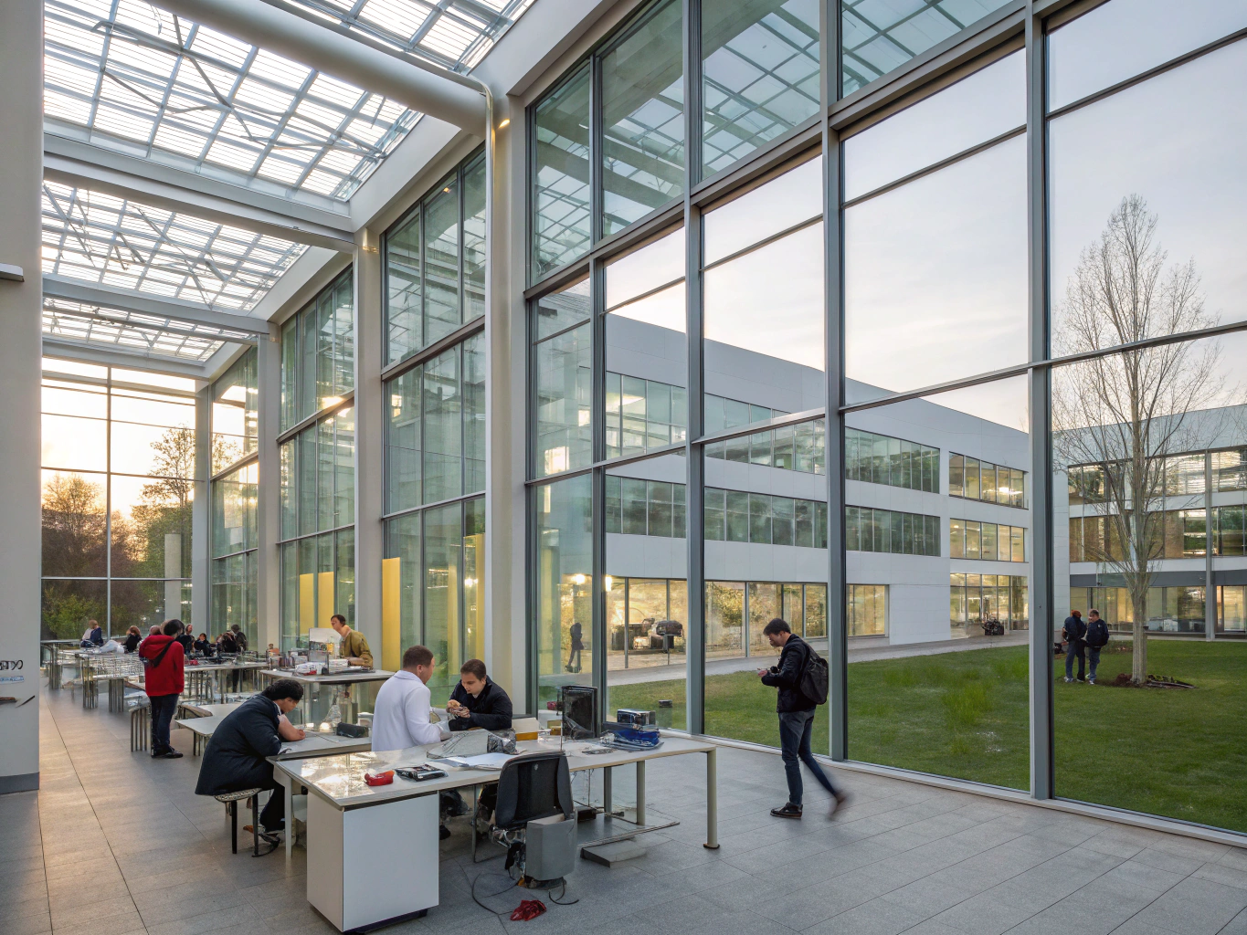 Technical university hall and campus in Munich