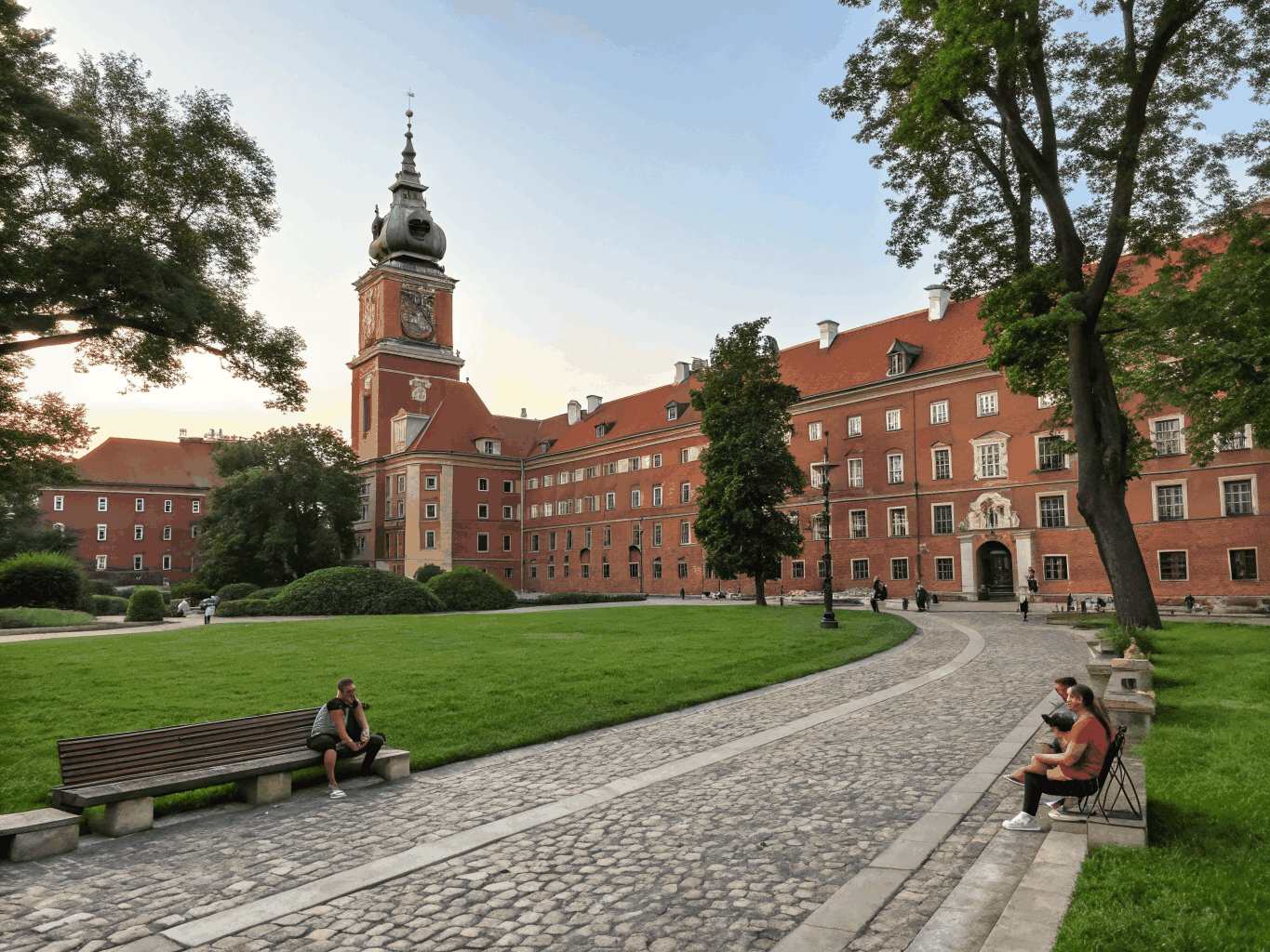 Academic campus entrance in Warsaw Poland